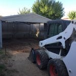 bobcat hire Morphett Vale preparation for concrete floor in shed