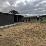 bobcat hire earthworks for leveling of shed car park area at Flaxman Valley