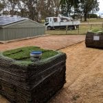 bobcat hire new lawn at Williamstown