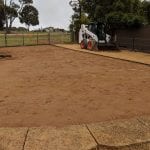 bobcat hire preparation and installation of new lawn at Williamstown