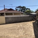 bobcat hire top soil rubble base ready for new paving at Salisbury Downs