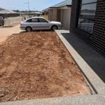 bobcat hire front yard preparation for new landscaping at Blakeview