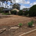 bobcat hire front yard renovation at Hillbank