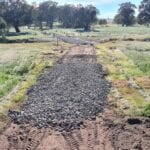 bobcat hire Flaxman Valley rubble base on driveway restoration