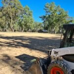 bobcat hire Williamstown levelling large outdoor horse arena