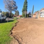 new lawn installation using bobcat and tipper hire