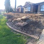 front yard makeover with bobcat and tipper hire